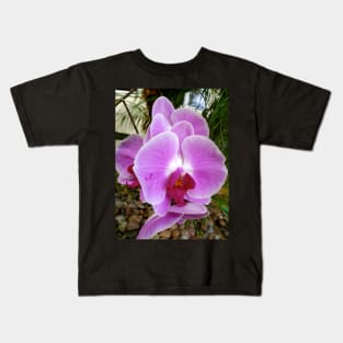 Lavender Orchid Petals Kids T-Shirt